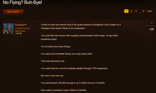 Illustration for article titled World Of Warcraft Players Are Pissed Their Characters Can’t Fly